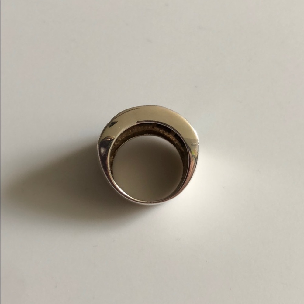 Silver Ring with abalone Inlay - Picture 4 of 8